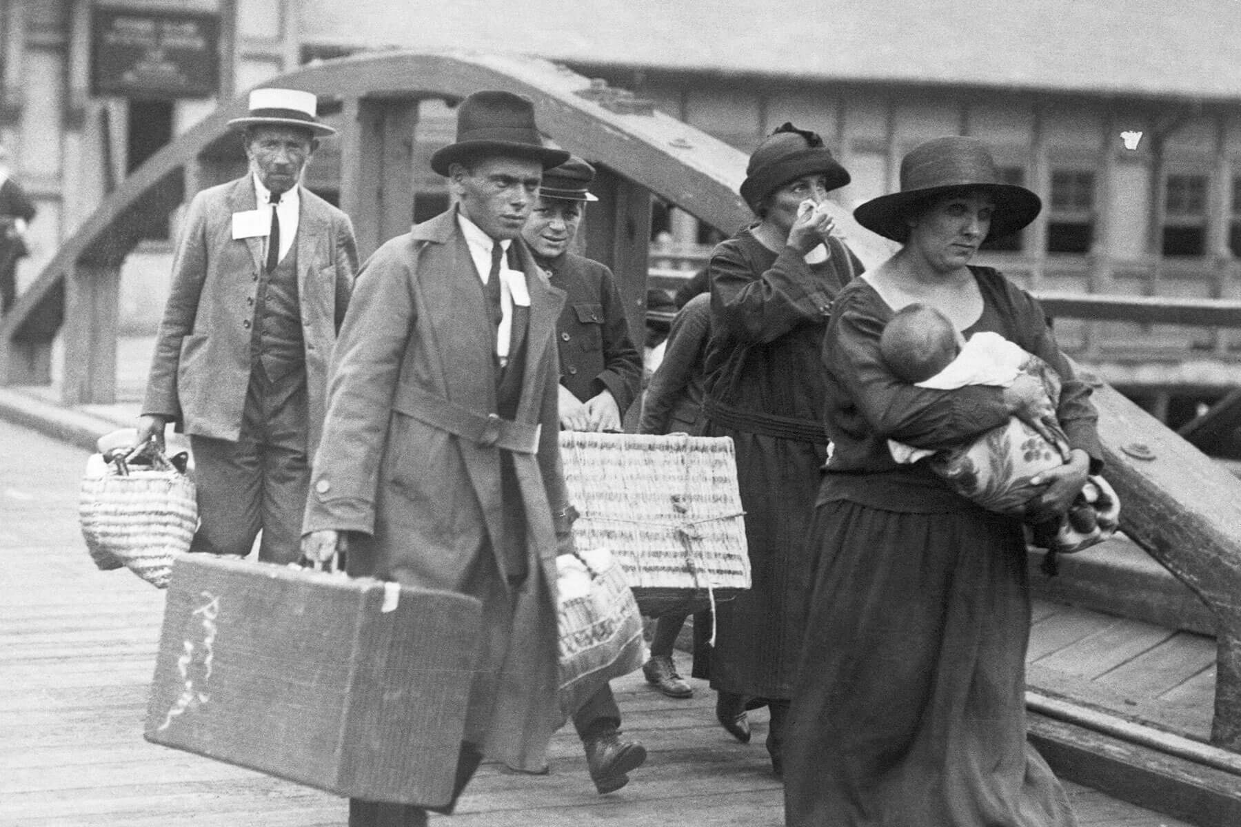 Family on Ellis Island