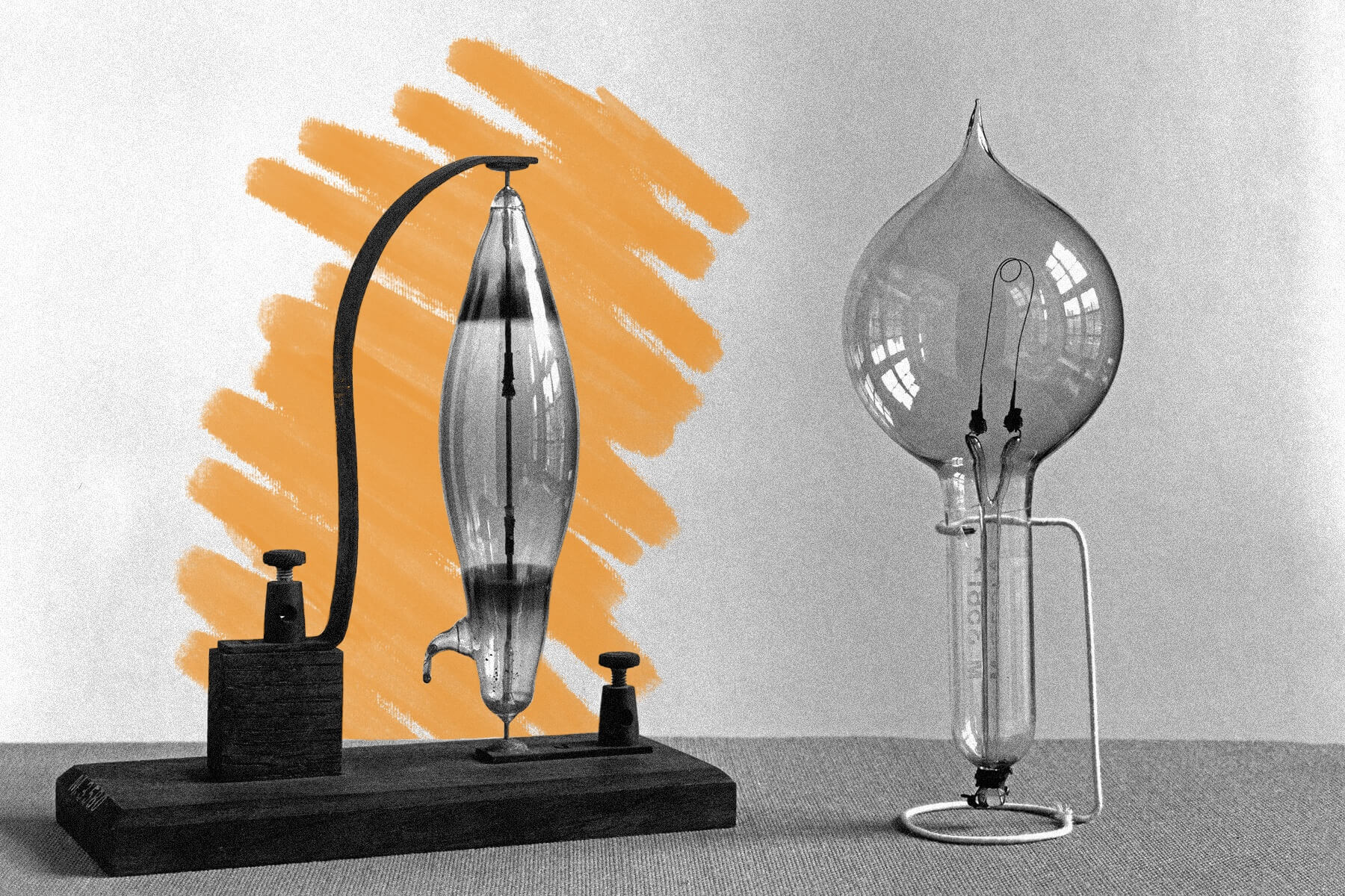 Swan's carbon pencil lamp