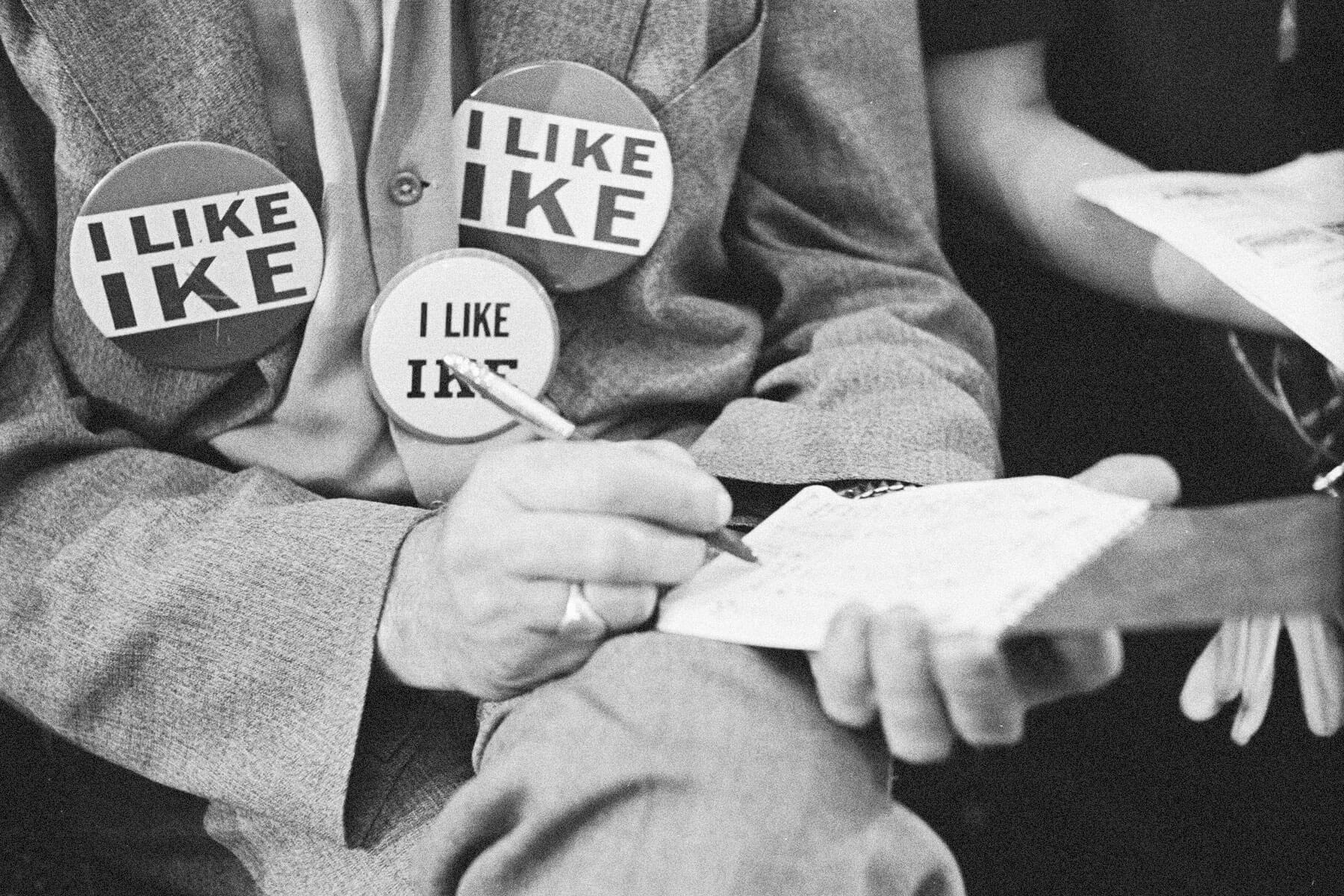 “I Like Ike” badges