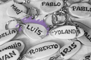 Spanish name keychains