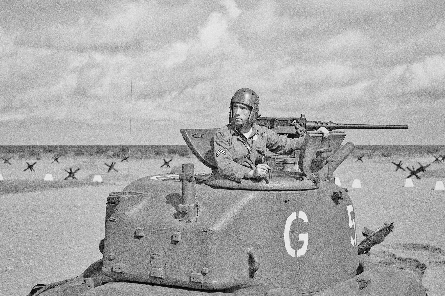 Armored tank at Normandy