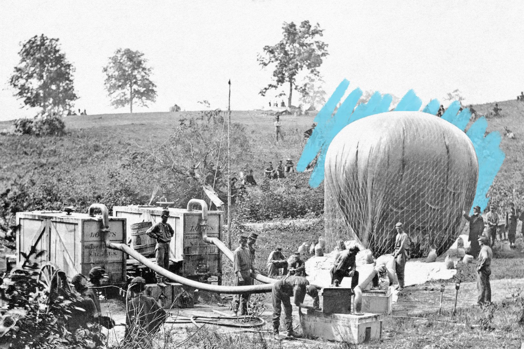 Hydrogen gas air balloon