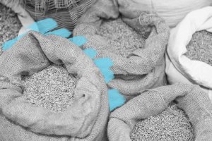 Bags of wheat