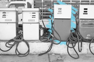 Old gas pumps