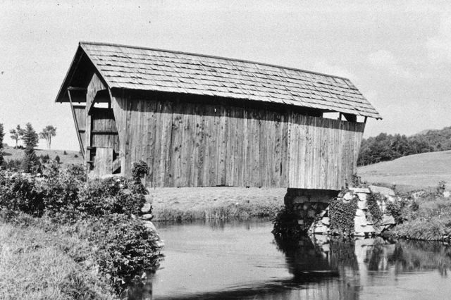 Covered bridge in Vermont