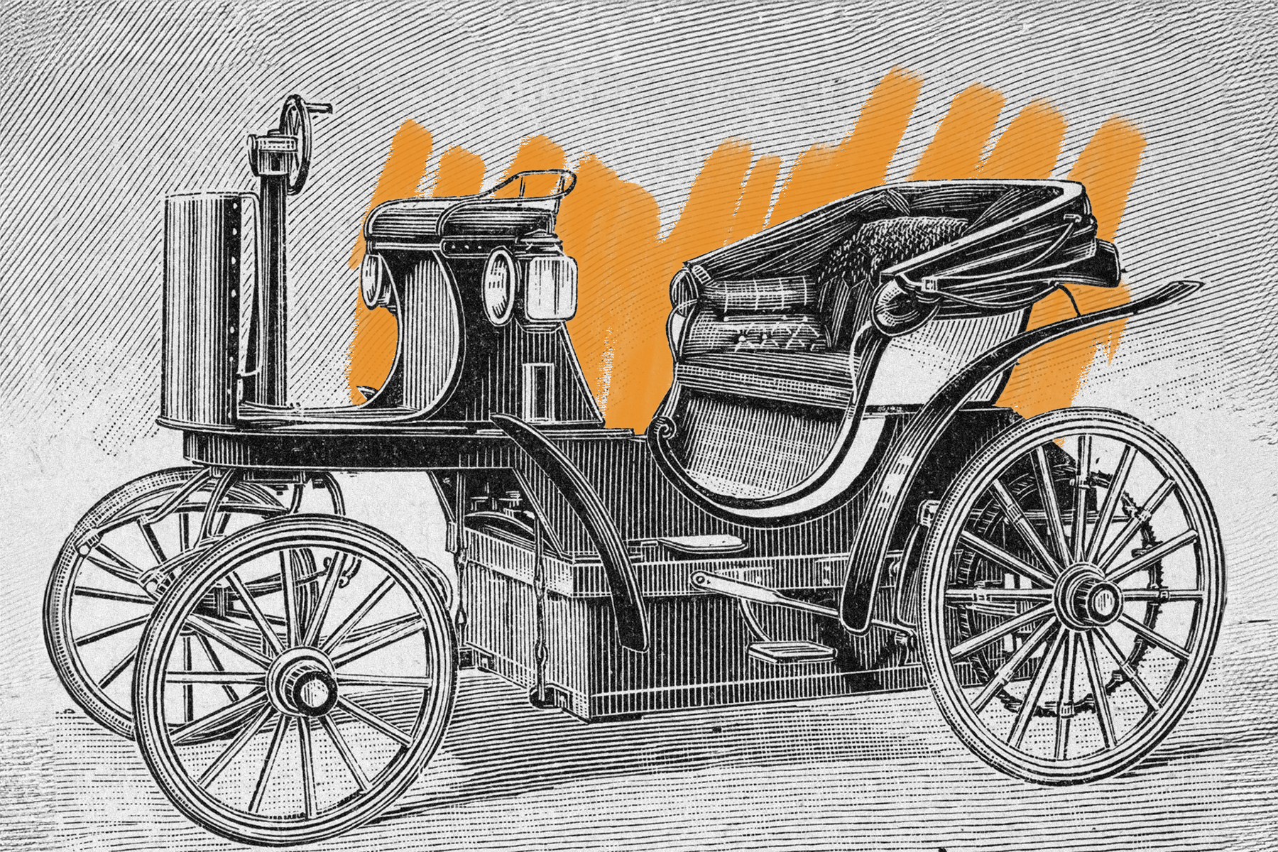 Electric-powered car, 1890s