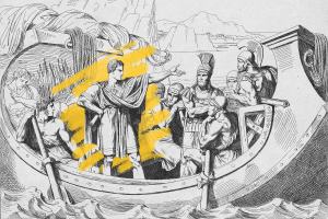 Julius Caesar captured by pirates