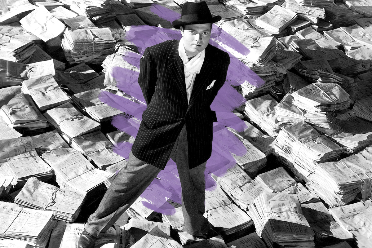 Orson Welles in "Citizen Kane"