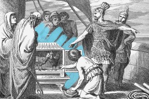 Roman politician with a sacred chicken