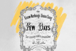 Sheet music for a Know-Nothings song