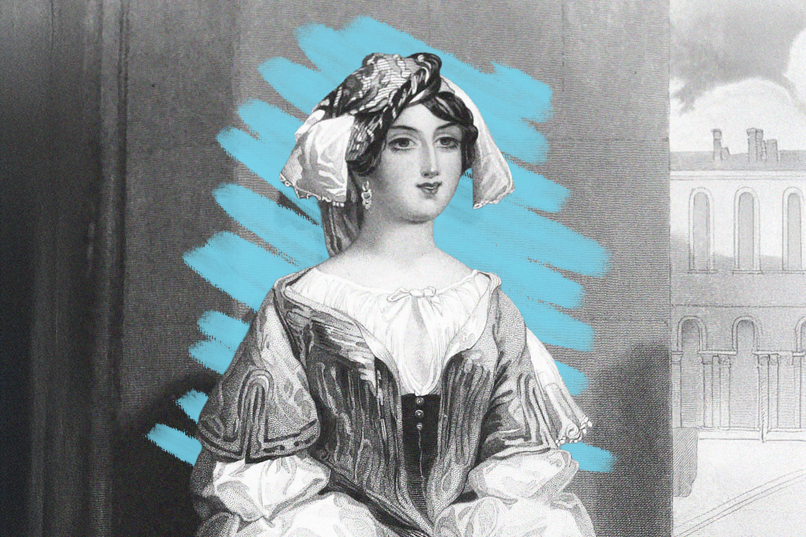 Engraving of Jessica in "The Merchant of Venice"